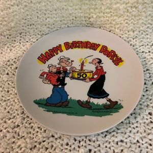 Popeye collector plate.